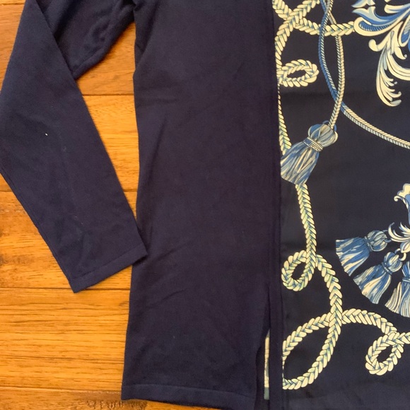 NWT J. McLaughlin Notting Sweater, Navy/White, Small - Picture 8 of 10